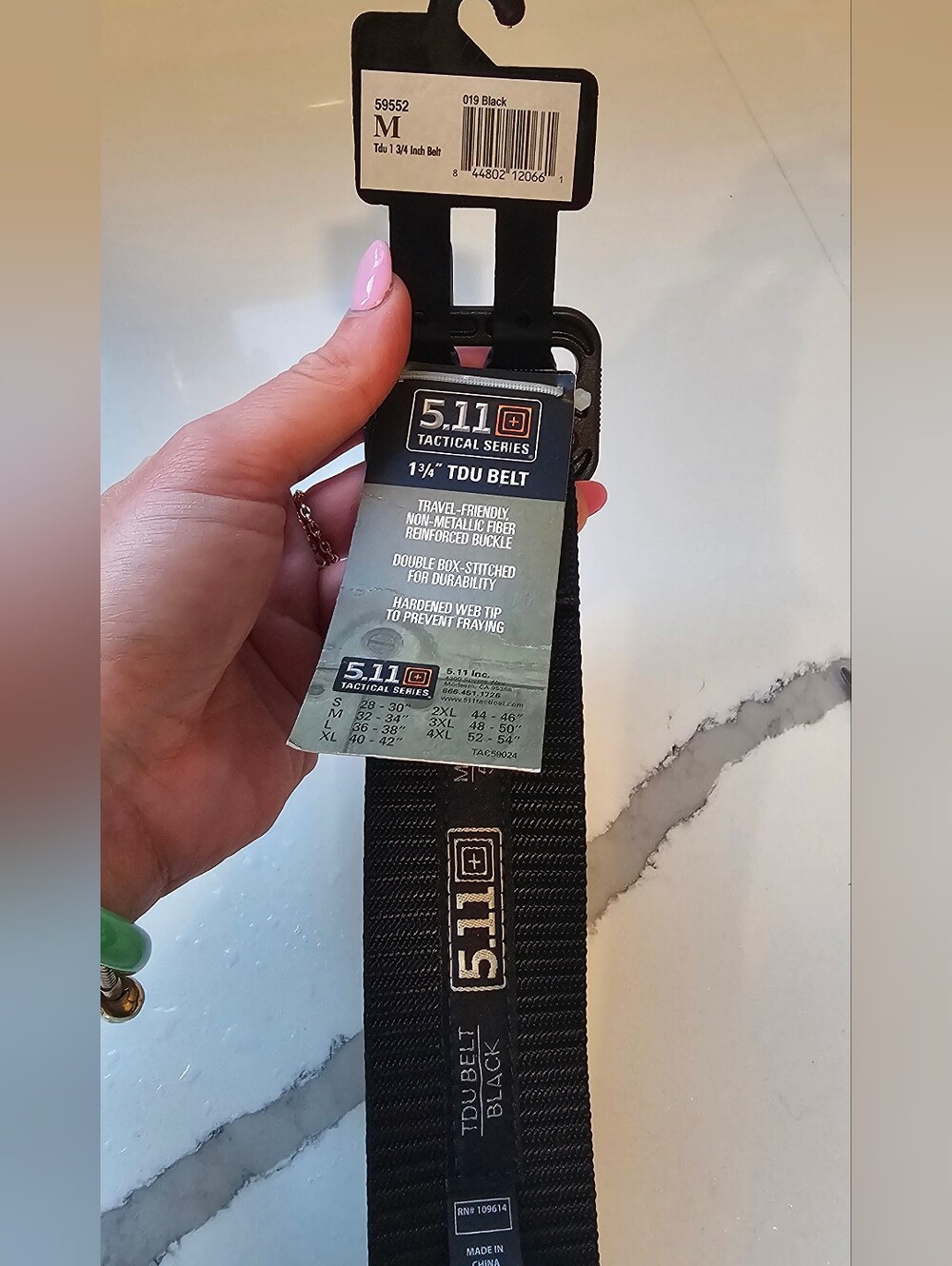 5.11 Tactical 1¾" TDU Belt - Black NWT